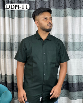 Dark Green Solid Shirt