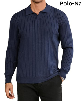 Men’s Sweater Collar-Navy