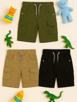 Kids Cargo Half Pant