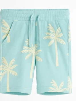 Allover Printed Knit Short Pant