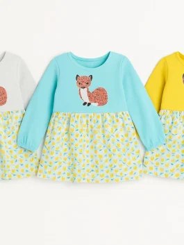 Kids Full Sleeves Dress Combo