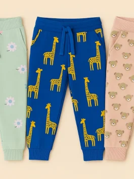 All Over Printed Knit Girls Trousers