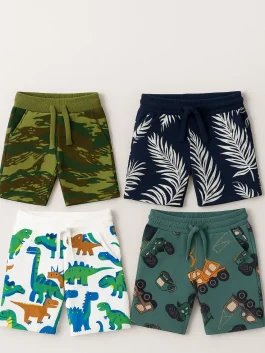 All Over Printed Knit Short Pant 3