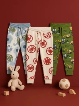 All Over Printed Knit Trousers Combo 2