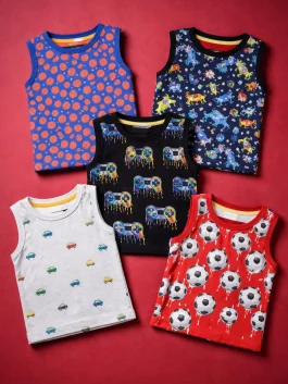 Kids Sleeveless T-Shirt Combo