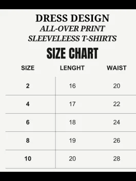 Kids Sleeveless T-Shirt Combo