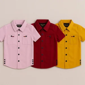 Kids Double Pocket Shirt Combo